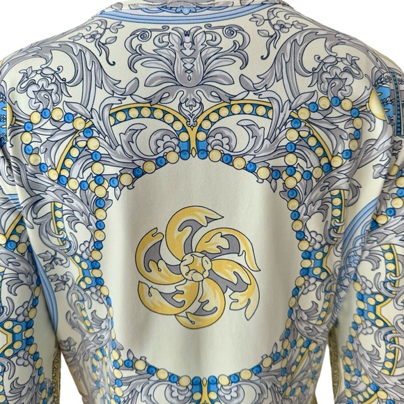 J. MCLAUGHLIN Catalina Cloth Signature Tee Art To Wear Medallion 3/4 Sleeve - Picture 11 of 16